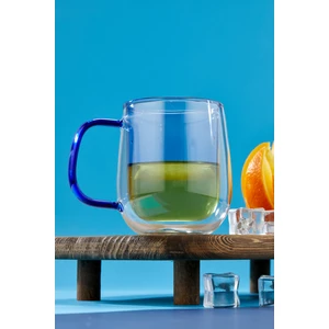 300 ml Çift Cidarlı Isıya Dayanıklı Cam Kupa | Şık ve Fonksiyonel Tasarım
