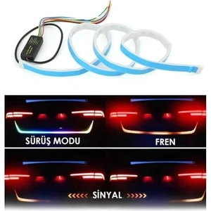 Oto Motto Bagaj Altı Kayan LED Kayar LED 120 cm Çok Fonksiyonlu Bagaj Ledi