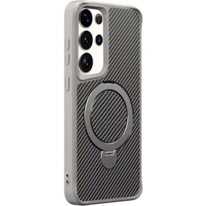 Samsung Galaxy Z Fold 5 Uyumlu Standlı Karbon Fiber Kılıf