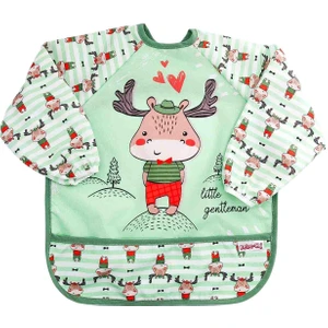 Uzun Kollu Sıvı Geçirmez Mama ve Aktivite Önlüğü Bebek Önlüğü