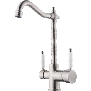 Yedi Yapı Rustik Arıtmalı Mutfak Evye Bataryası - Retro İnox Saten