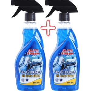 Autofresh 2'li Araç Buz Çözücü Sprey Araba Cam Kaporta Buzlanma Önleyici 500 ml x 2 Adet