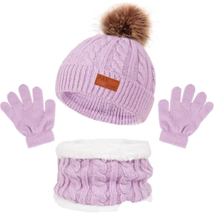 Crying Bag Çocuk Şapka Eşarp Eldiven Üç Parça Seti (Yurt Dışından)