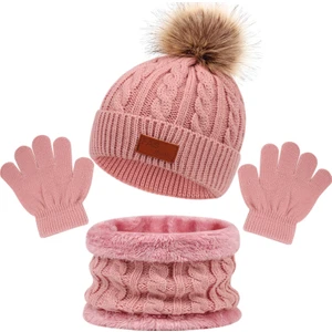 Crying Bag Çocuk Şapka Eşarp Eldiven Üç Parça Seti (Yurt Dışından)