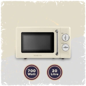 Bej retro Mikrodalga Fırın 20L Hm-10