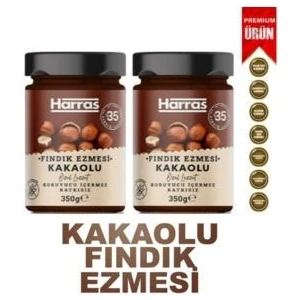 Glutensiz Katkısız Kakaolu Fındık Ezmesi 2 Adet x 350 gr