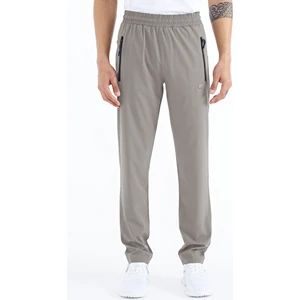 Tommy Life Taş Erkek Fermuarlı Üç Cepli Standart Kalıp Klasik Paça Eşofman Alt - 84768