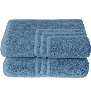 Maura Home Boheme %100 Pamuklu Lüks 2'li Banyo Paspası Seti | 50X70CM | Mavi