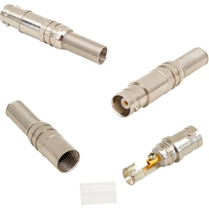 Yaylı Bnc Dişi Fiş Metal Jack Soket Cctv Video Soketi