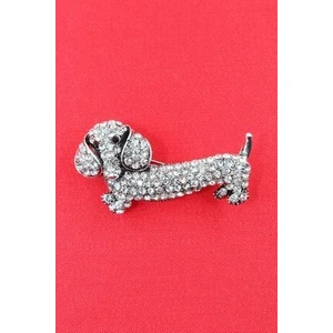 Dakhund Broş. Yaka Iğnesi Broş. Taşlı Tasarım Köpek Broş. Kadın Broş. Erkek Broş. Broş. Unisex