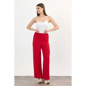 4327A Bol Paça Pantolon Kırmızı