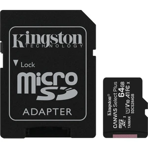 64GB microSDXC Canvas Select Plus 100R A1 C10 Card + Adapter