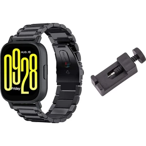 Redmud Teknoloji Xiaomi Redmi Watch 5 Active / Redmi Watch 5 Lite ile Uyumlu Klasik Çelik Kordon ve Ayarlama Aparatı