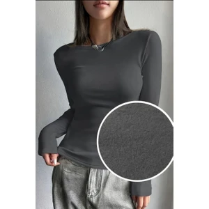 Içi Polarlı Slim Fit Uzun Kollu Body