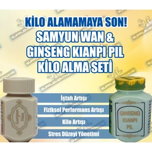 & Wisdom Ginseng Kianpi En Iyi Doğal Kilo Alımı Seti Kas Kütlesi Kazanımı (Qr Check Kodlu)