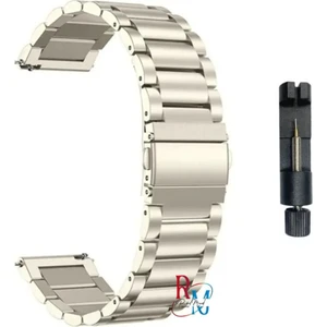Redmud Teknoloji Xiaomi Redmi Watch 5 Active / Redmi Watch 5 Lite ile Uyumlu Klasik Çelik Kordon ve Ayarlama Aparatı