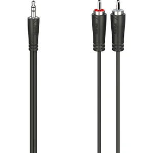 3.5mm - 2rca, Stereo Kablo Siyah 1.5 Metre