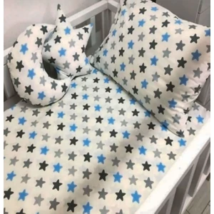 %100 Pamuk Bebek Nevresim Takımı- Star