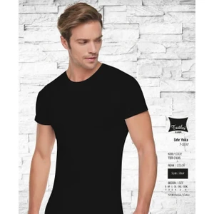 0105 Erkek Sıfır Yaka Kısa Kollu Atlet 6 Adet