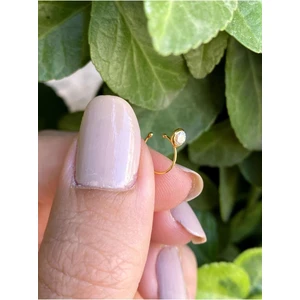 14 Ayar Altın Mini Taşlı Halka Sıkıştırma Hızma