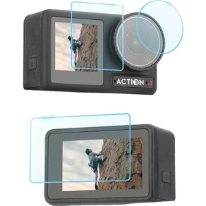 Dji Osmo Action 4 ve 3 Ekran Koruyucu 9h (3 Parça , Ön ve Arka Ekran ve Lens Koruyucu)