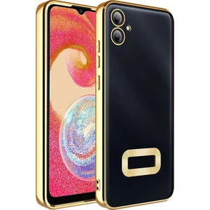 Case 4u Galaxy A06 Kılıf Kamera Korumalı Logo Gösteren Omega Kapak Gold