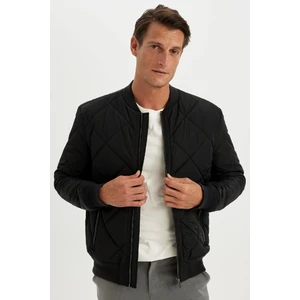 Su İtici Bomber Mont Ceket Slim Fit Dar Kesim Kolej Yaka Fermuarlı Cepli Astarlı Mevsimlik Hafif U4114AZ24WN