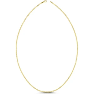 Sembol Gold Altın Zincir Flat Mariner Modeli 50 Cm Znc42-G516