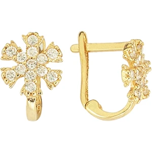 Sembol Gold Altın Kar Tanesi Çocuk J Küpe Sg42-512399876