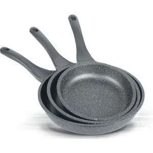 Granit Döküm Tava Seti 3’lü Gri 20-24-28 cm