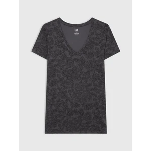 Kadın Siyah Favorite V Yaka T-Shirt