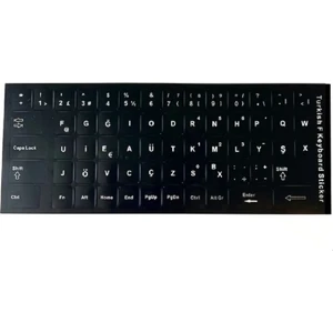 Klavye Çıkartmaları Türkçe F Klavye Sticker Notebook ve Pc Uyumlu Klavye Etiketi  Silinmez Alfabe Düzeni Harf Stiker