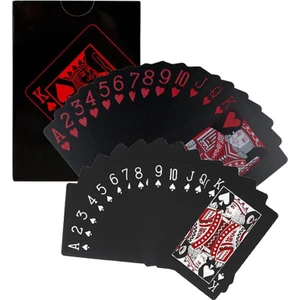 Weather Forecast Mat Siyah Kırmızı Iskambil Kağıdı Plastik Su Geçirmez Oyun Kağıdı CIN954KR