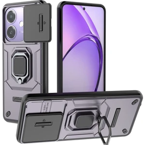 Oppo A3 Kılıf, [Tam Kamera Koruması] [360° Dönebilen Destek Halkası] Askeri Sınıf Sert Koruyucu Telefon Kılıfı Kapağı (Yurt Dışından)