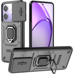 Oppo A3 Kılıf, [Tam Kamera Koruması] [360° Dönebilen Destek Halkası] Askeri Sınıf Sert Koruyucu Telefon Kılıfı Kapağı (Yurt Dışından)