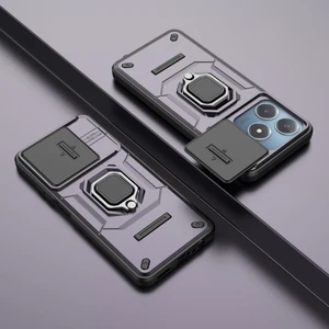 Oppo Realme C61 Kılıf, [tam Kamera Koruması] [360° Dönebilen Destek Halkası] Askeri Sınıf Sert Koruyucu Telefon Kılıfı Kapağı (Yurt Dışından)