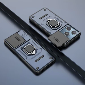 Oppo Realme C61 Kılıf, [tam Kamera Koruması] [360° Dönebilen Destek Halkası] Askeri Sınıf Sert Koruyucu Telefon Kılıfı Kapağı (Yurt Dışından)