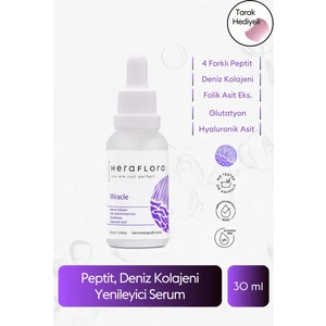Miracle Kolajen, Bacillus Ferment Ekstrat, Glutatyon Canlandırıcı Cilt Serumu 30 ml