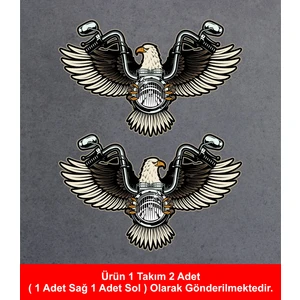Sticker Usta Chopper Motosiklet Kartal Sticker Araba Oto Motosiklet Etiket 02141