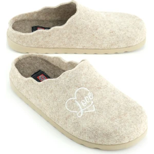 Kadın Kışlık Nakışlı Kalpli Tasarım Rahat Taban Ev Bahçe Terlik