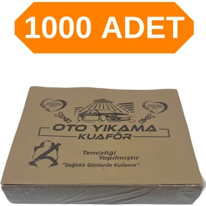 Kraft Oto Kağıt Paspas, Sağlam Oto Yıkama Kağıt Paspas 110 Gram 1000 Adet