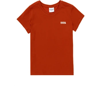 U.S. Polo Assn. Erkek Çocuk Kiremit Tişört 50298086-VR031