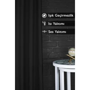 Blackout Işık Geçirmez Fon Perde Siyah Pilesiz Ekstraforlu Karartma Güneşlik