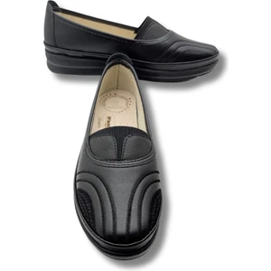 Çiğdem Kundura Playa Kadın Suni Deri  Ayakkabı - Playa - Siyah - 37