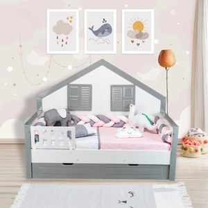 Tugu Home Baby  ÖRGÜLÜ MONTESSORİ PAMUKLU 8 PARÇA 90x190 cm MONTESSORİ YATAK,TEK KİŞİLİK UYKU SETİ