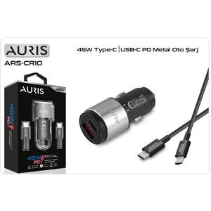 Araç Şarj Cihazı Oto Çakmaklık Şarj Aleti Seti 2 Port/ USB +Type C Kablo Yüksek Hızlı Şarj 45 W Qc Set