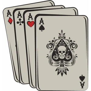 Sticker Usta Poker Kare As Iskanbil Sticker Araba Oto Motosiklet Karavan Etiket 02136