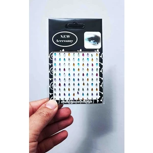 100 Adet, Damla Formunda, Kendinden Yapışkanlı, Renkli, Yüz, Göz Kenarları ve Tırnak Taş Sticker /gelin Aksesuarı