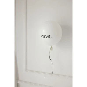 Doğum Günü 1 Yaş Kutlama Balonu - One / Beyaz Siyah Yazılı