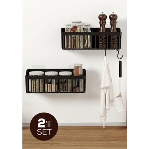 2li Yapışkanlı Banyo-Mutfak Organizer Raf